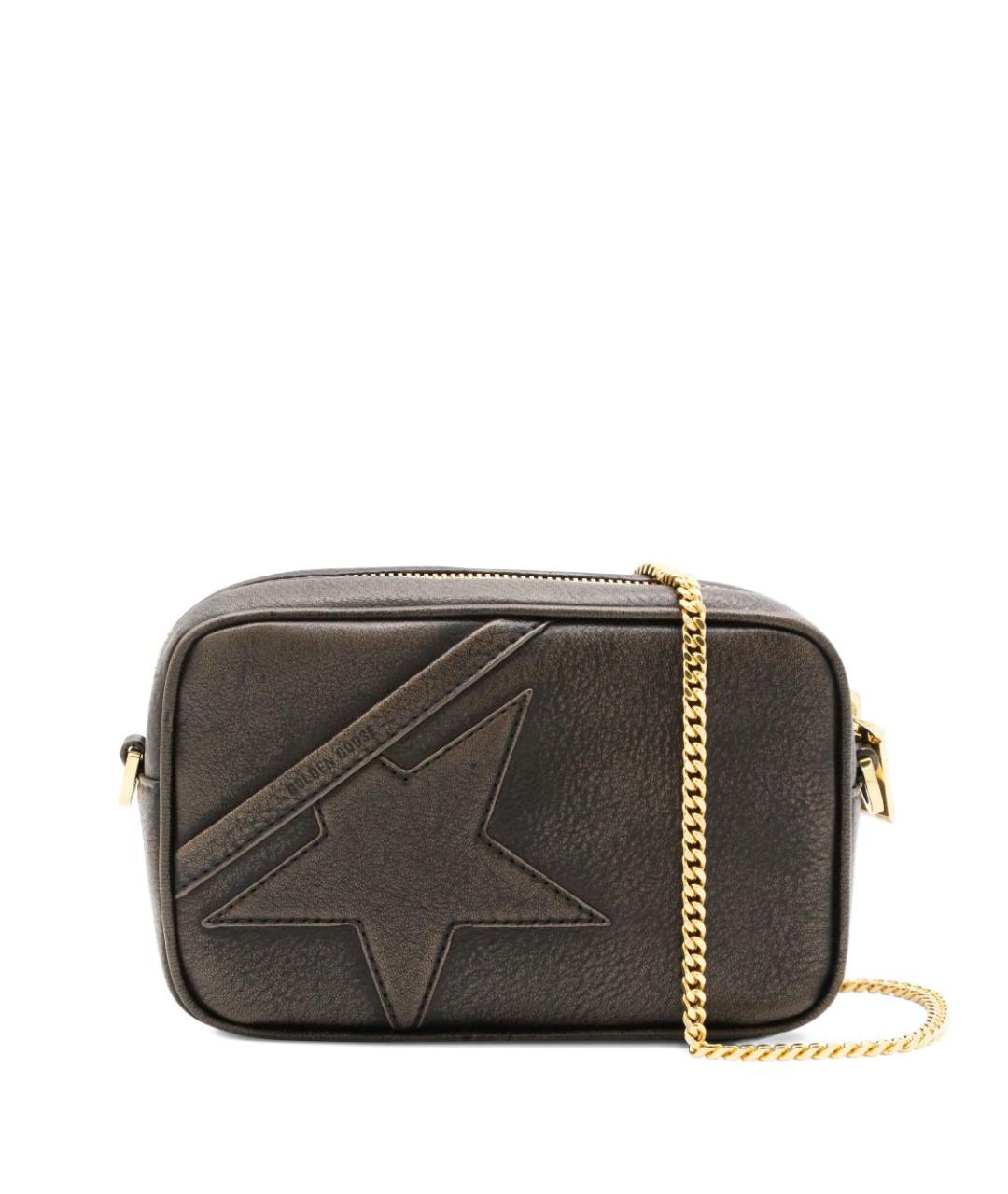 GOLDEN GOOSE DELUXE BRAND Коричневая кожаная сумка через плечо, фото 1