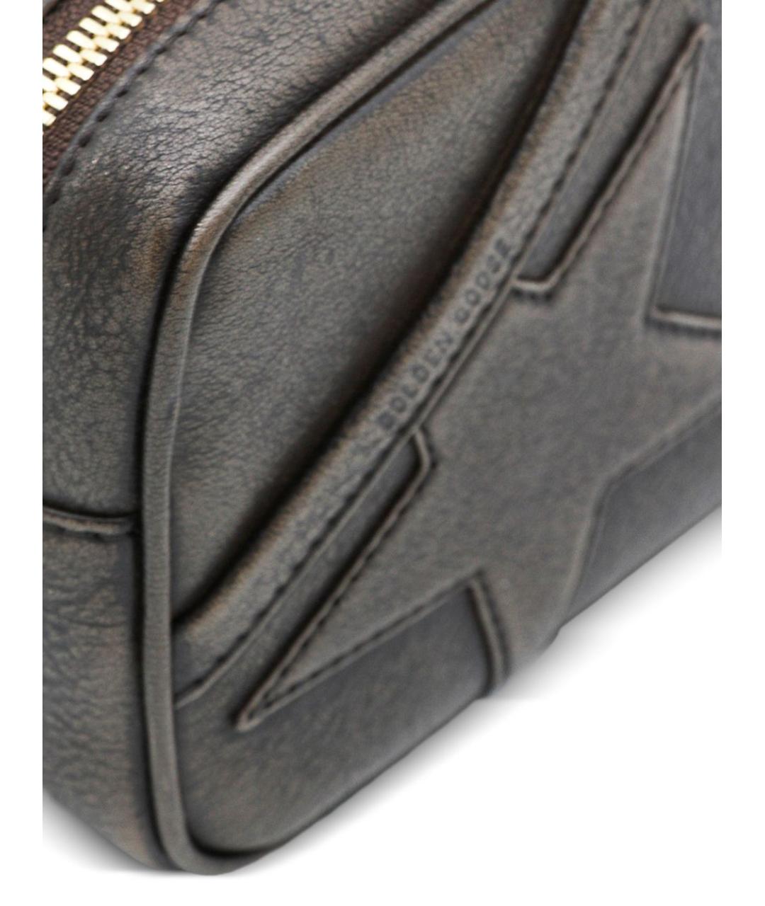 GOLDEN GOOSE DELUXE BRAND Коричневая кожаная сумка через плечо, фото 4