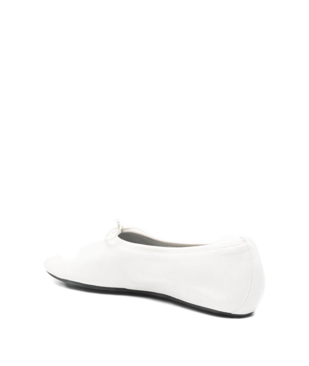 PHOEBE PHILO Белые кожаные балетки, фото 3
