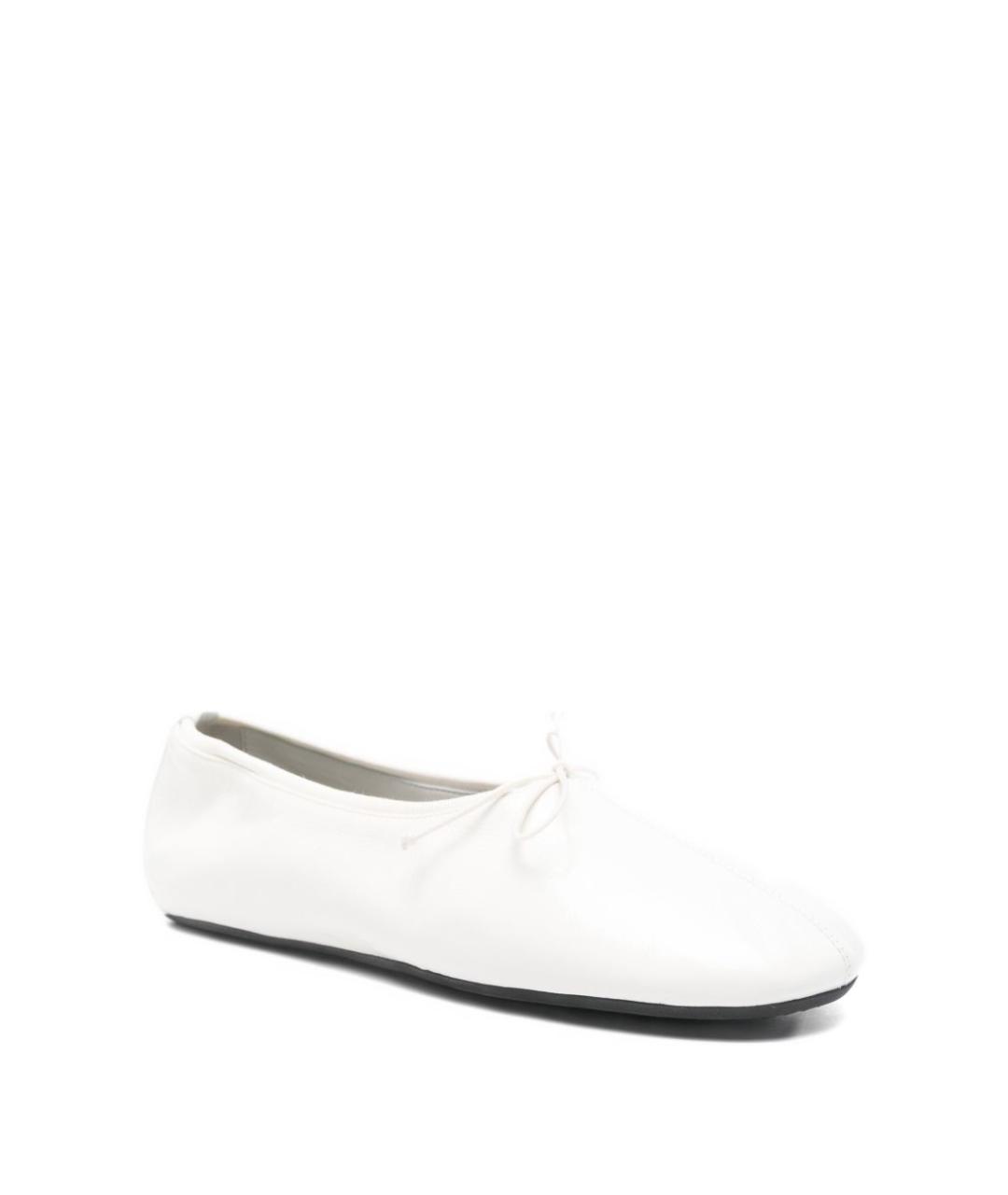 PHOEBE PHILO Белые кожаные балетки, фото 4