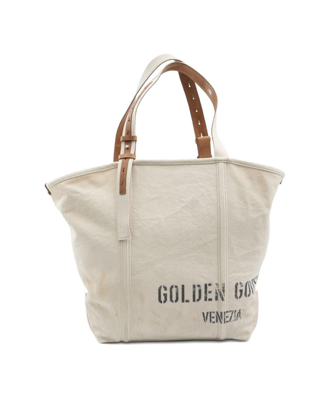 GOLDEN GOOSE DELUXE BRAND Бежевая сумка тоут, фото 1