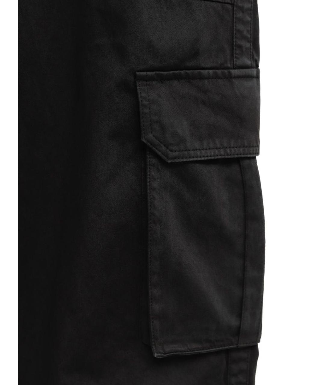 LOEWE Черные хлопковые повседневные брюки, фото 3