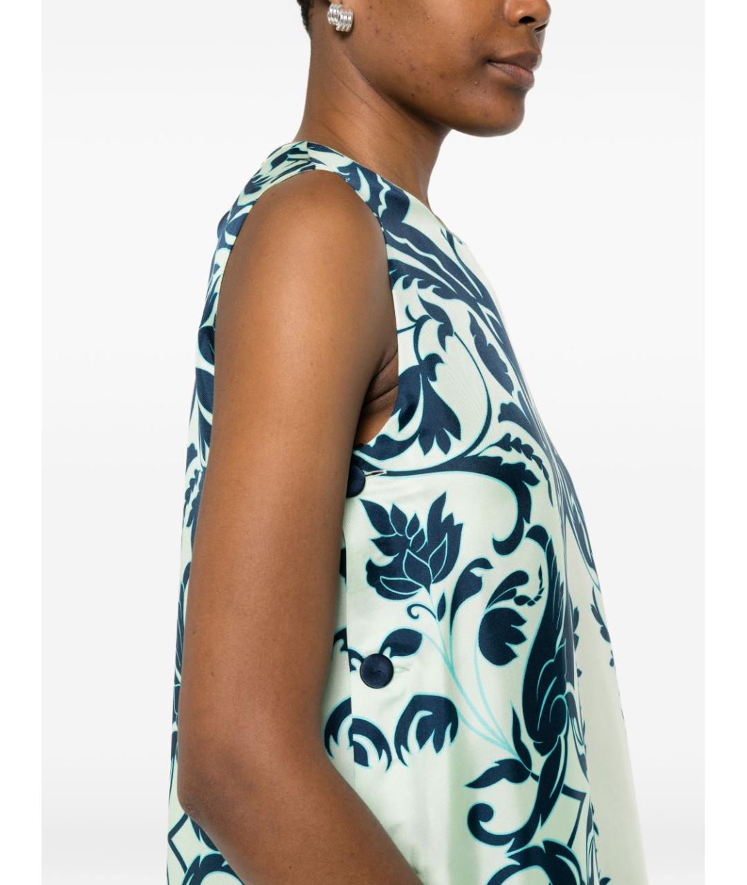 F.R.S FOR RESTLESS SLEEPERS Мульти шелковое повседневное платье, фото 5