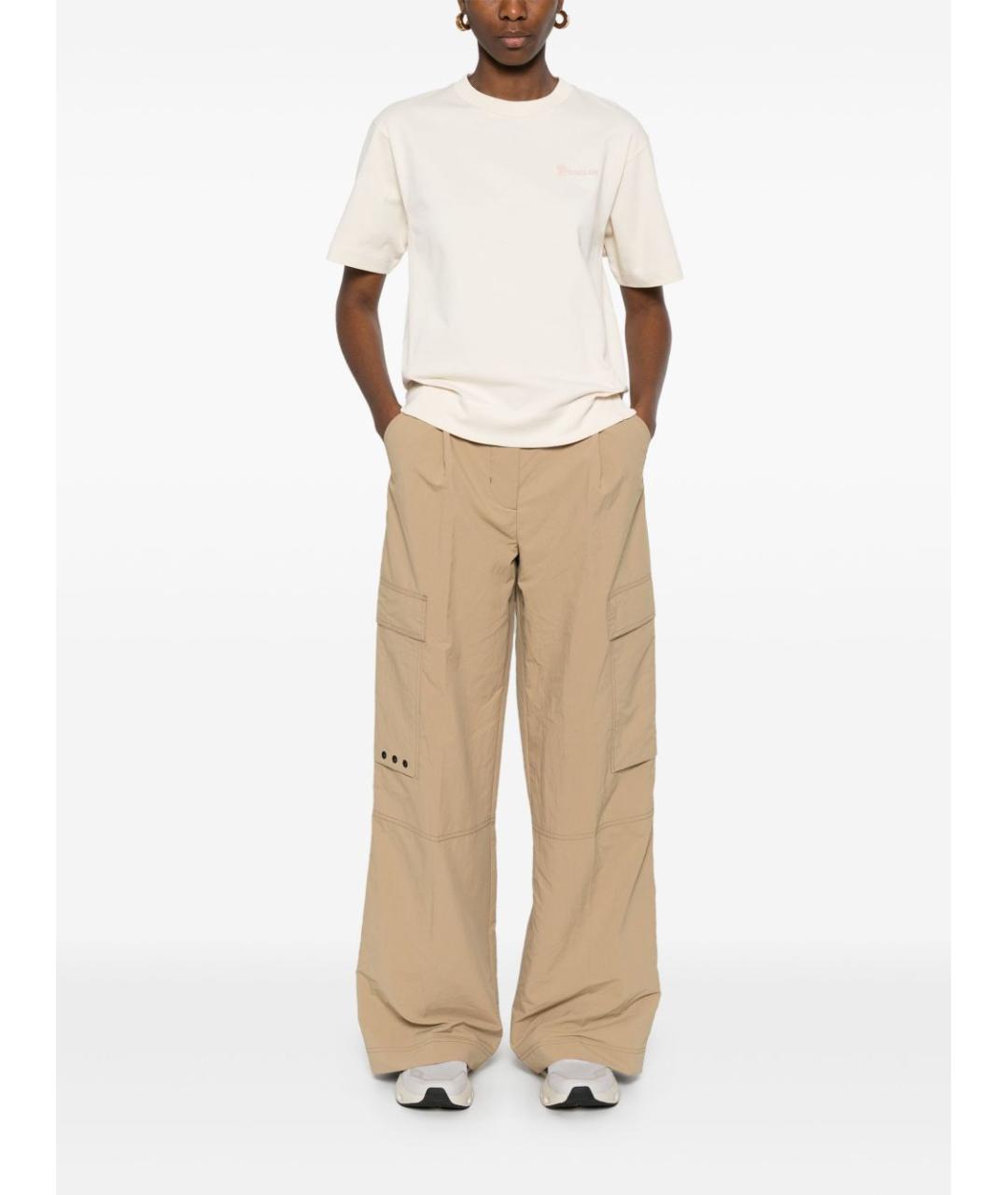 MONCLER GRENOBLE Белая хлопковая футболка, фото 3