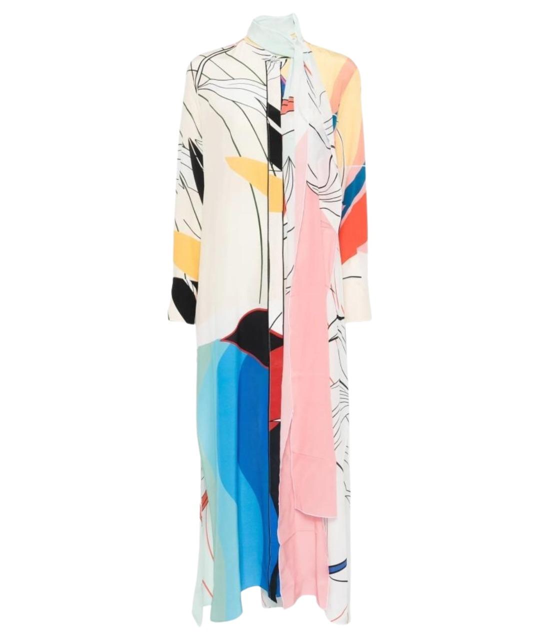 F.R.S FOR RESTLESS SLEEPERS Мульти шелковое платье, фото 1