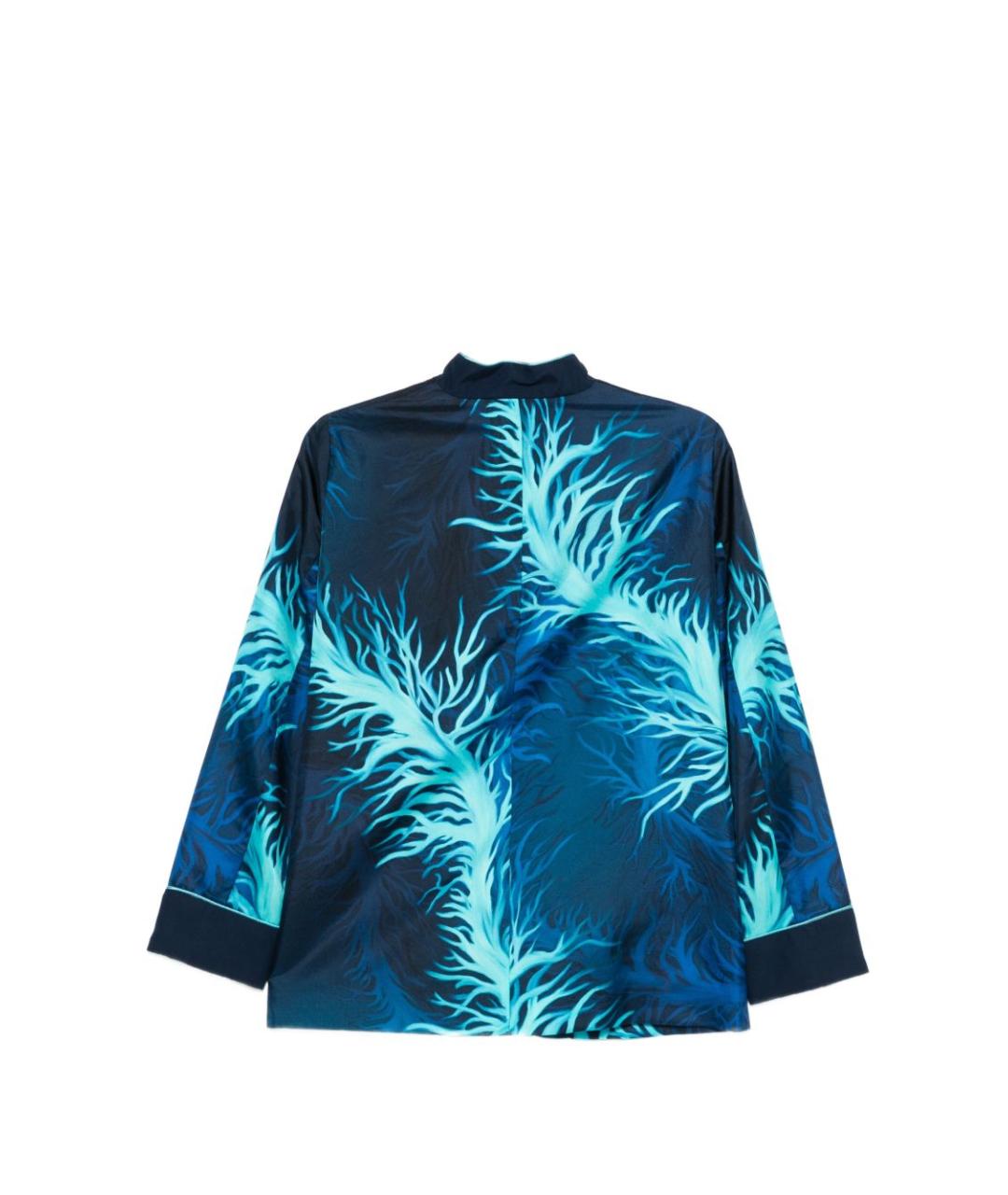 F.R.S FOR RESTLESS SLEEPERS Синий шелковый жакет/пиджак, фото 3