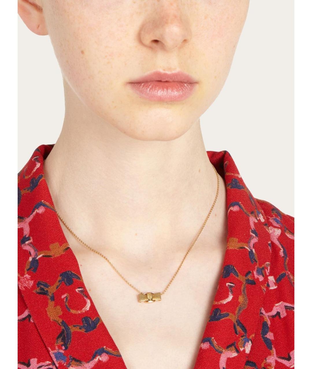 FERRAGAMO Золотая подвеска, фото 2