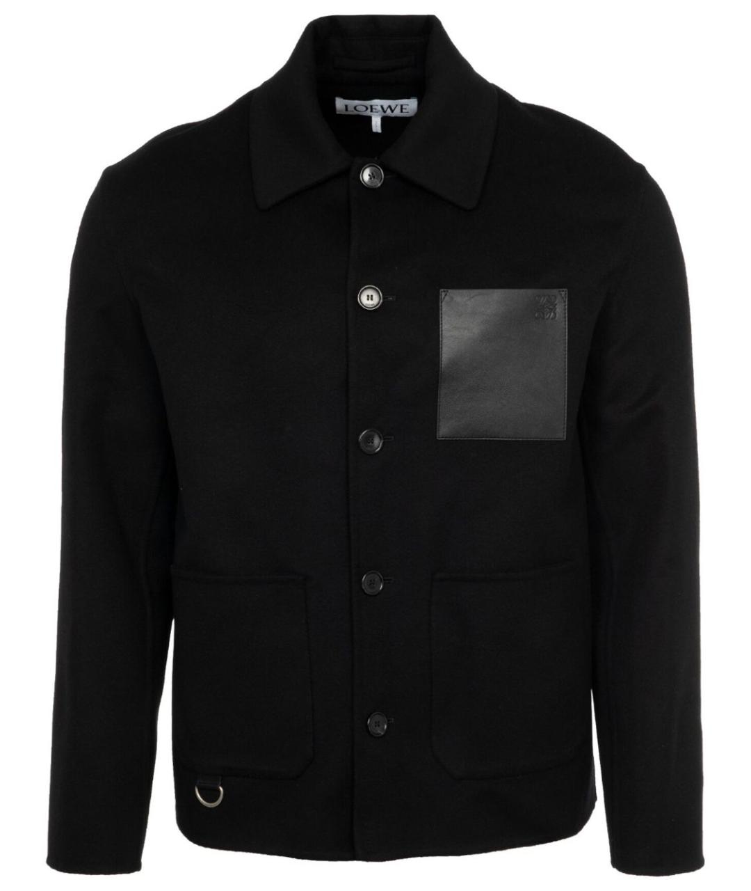 LOEWE Черная шерстяная куртка, фото 1