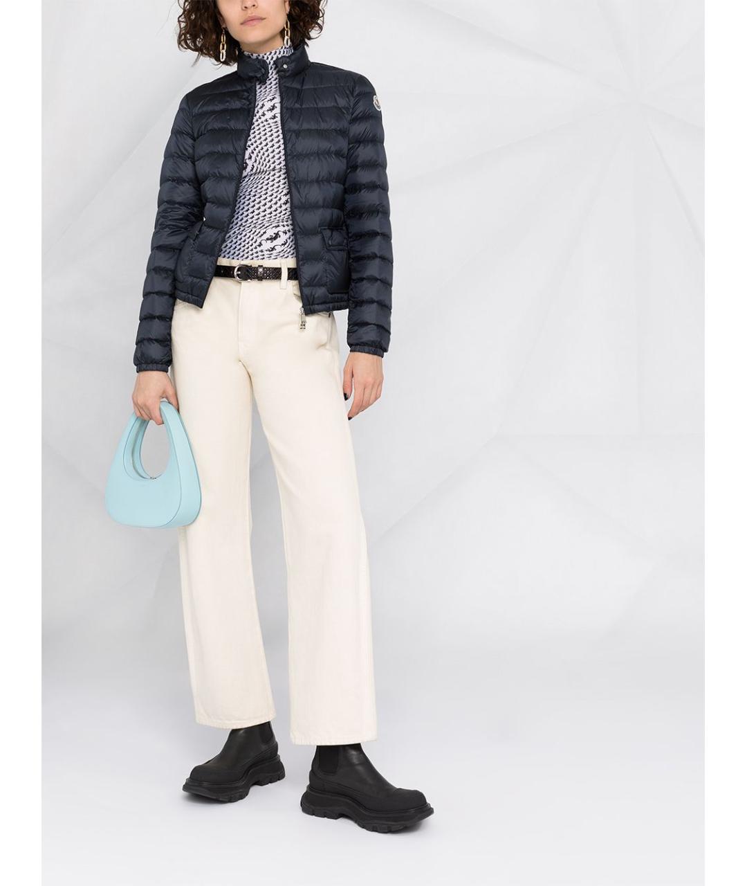 MONCLER Синяя полиамидовая куртка, фото 6