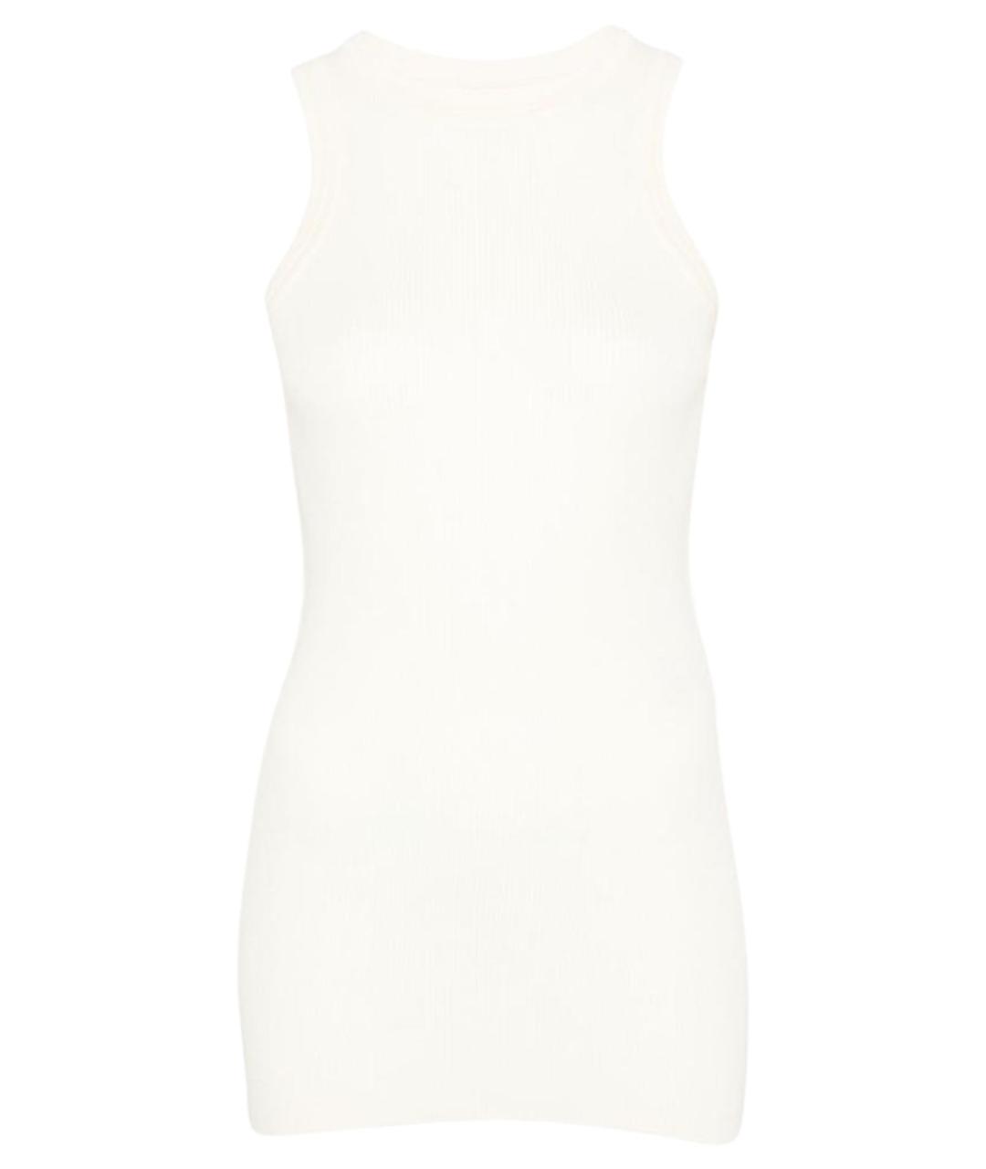 PHOEBE PHILO Бежевая хлопковая майка, фото 1