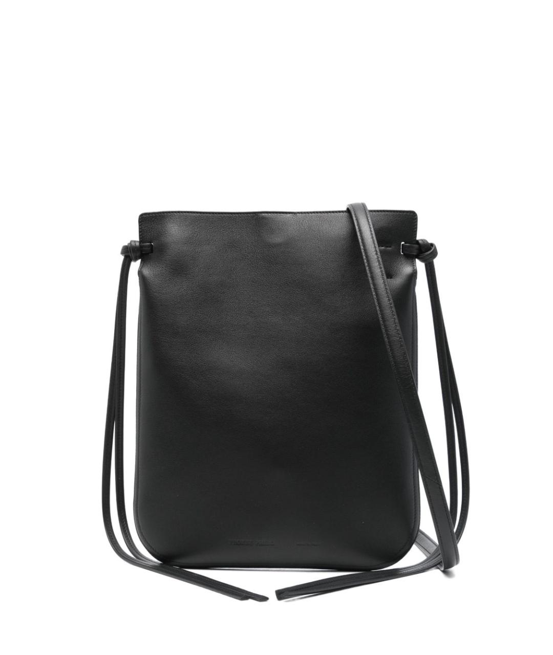 PHOEBE PHILO Черная кожаная сумка через плечо, фото 1