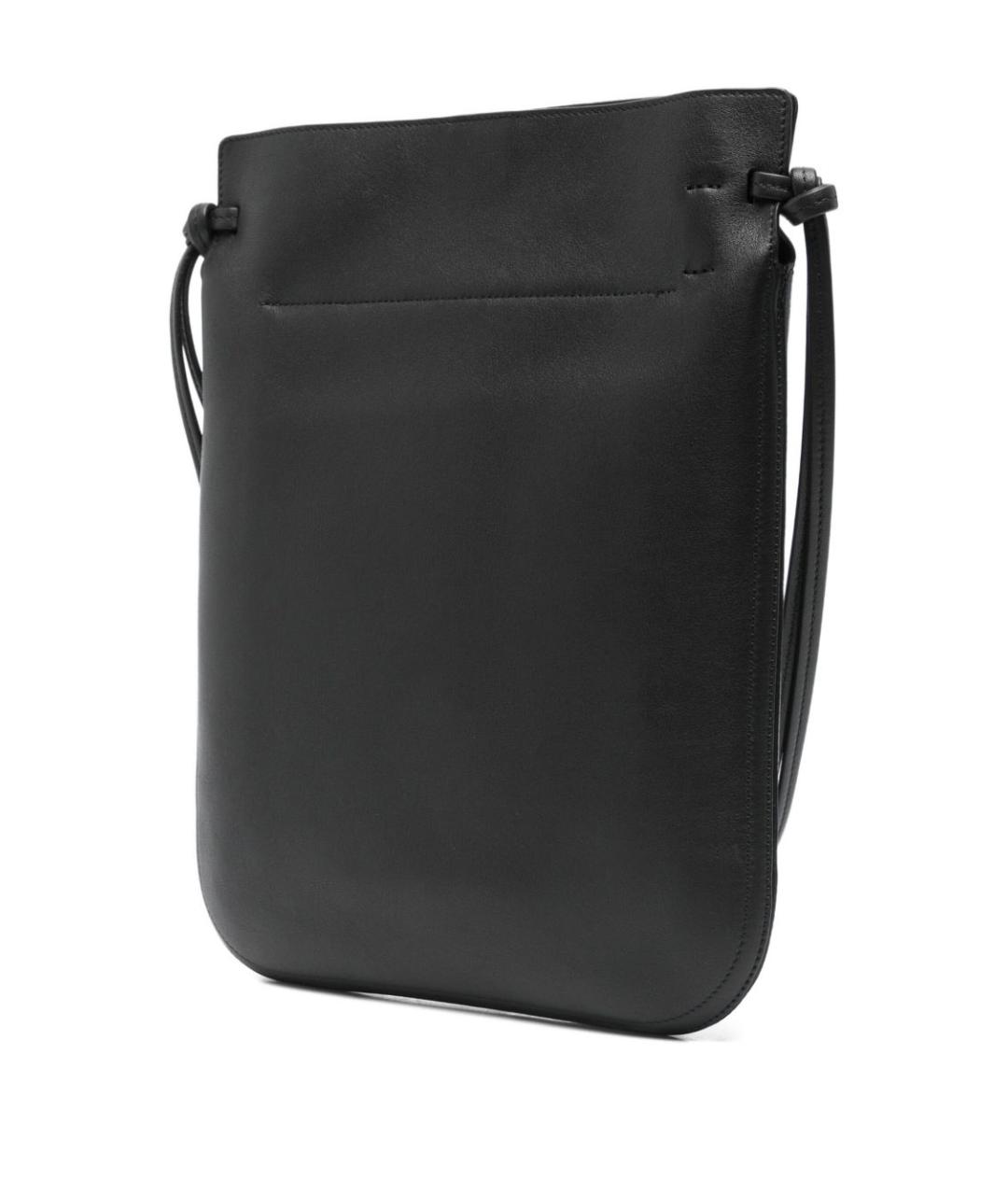 PHOEBE PHILO Черная кожаная сумка через плечо, фото 4