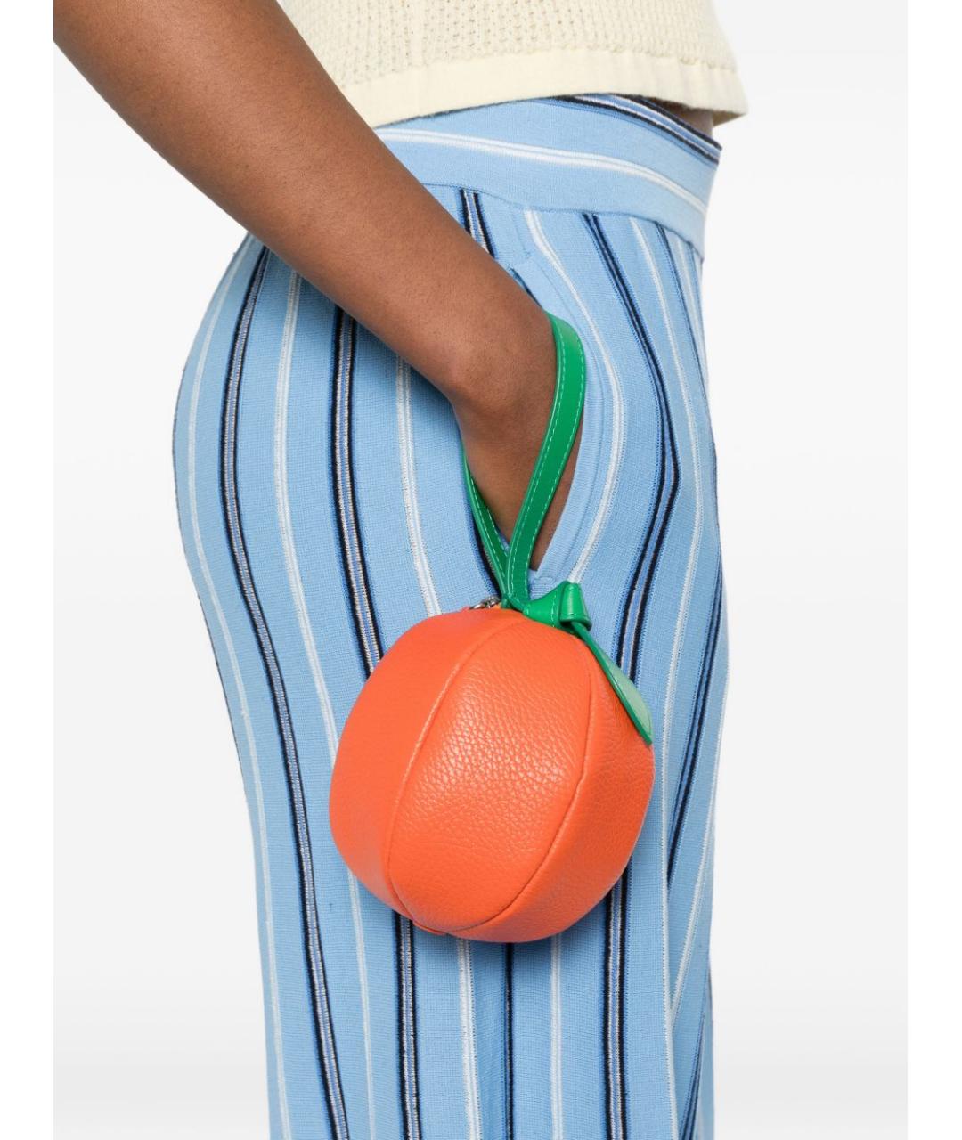 HEREU Оранжевый кожаный кошелек, фото 4