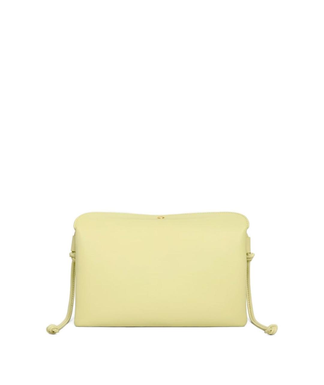 CELINE Желтая кожаная сумка через плечо, фото 2