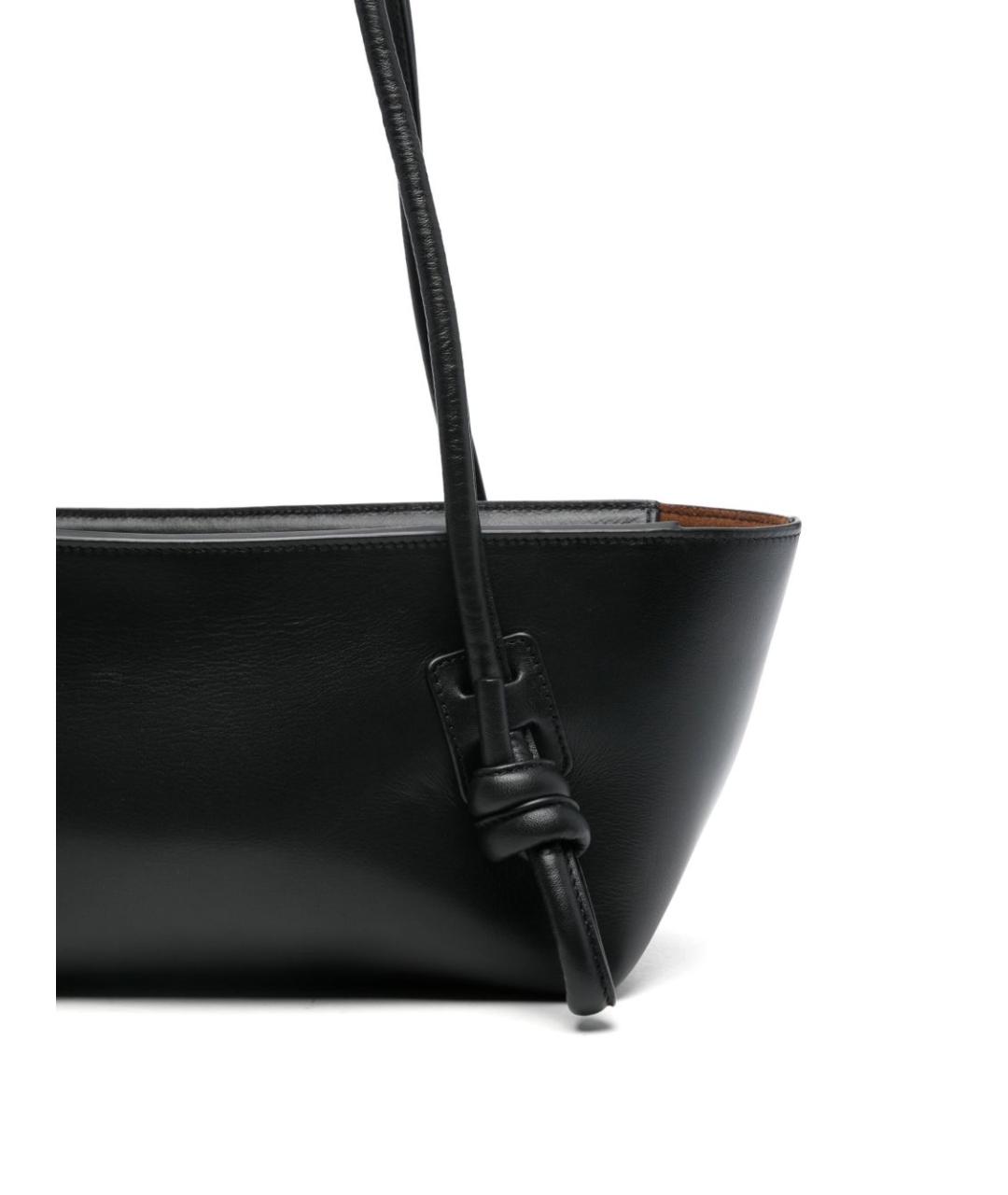HEREU Черная кожаная сумка через плечо, фото 5