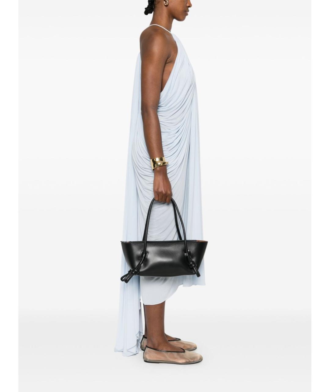 HEREU Черная кожаная сумка через плечо, фото 4