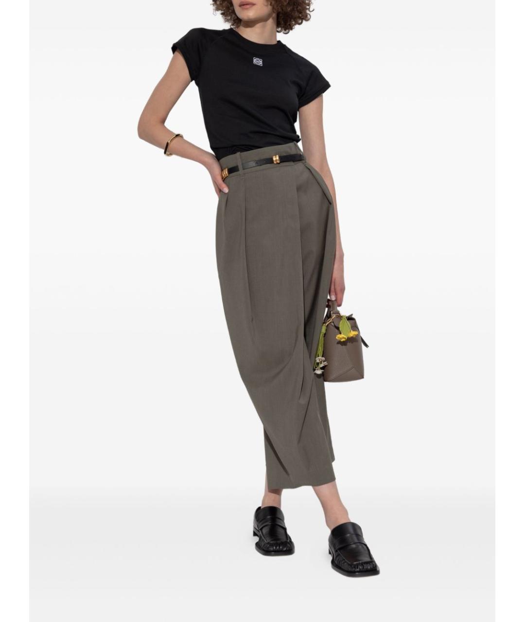 LOEWE Черная хлопковая футболка, фото 5