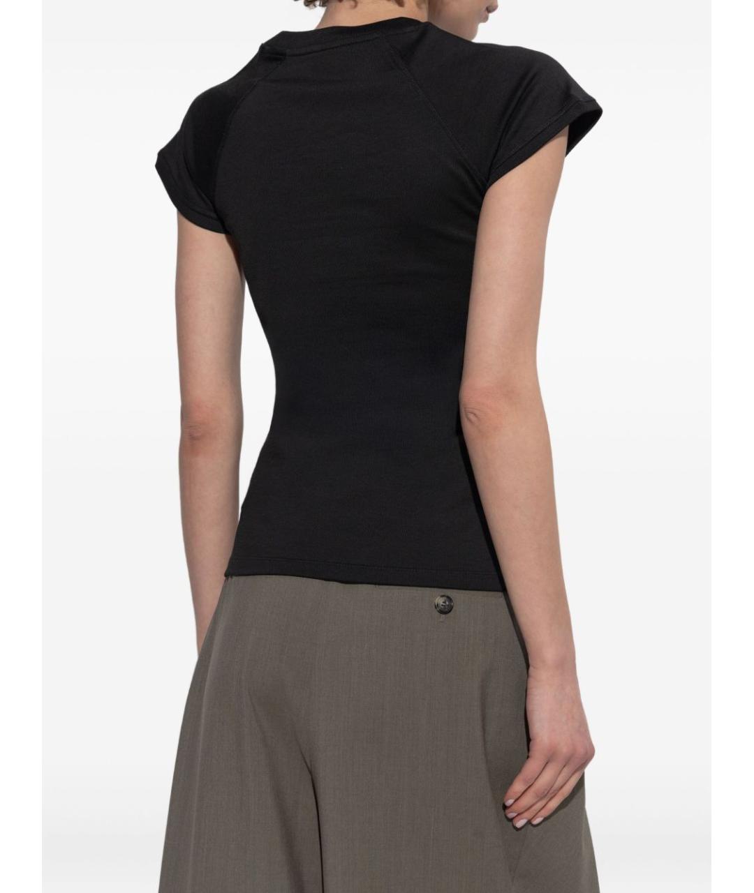 LOEWE Черная хлопковая футболка, фото 2