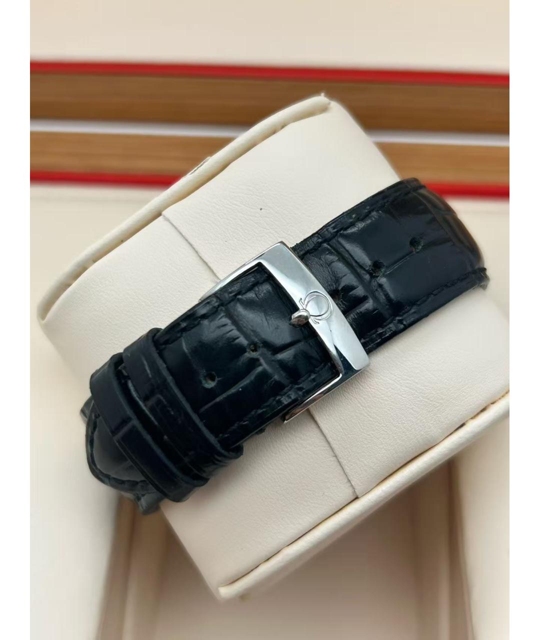 OMEGA Черные часы, фото 5