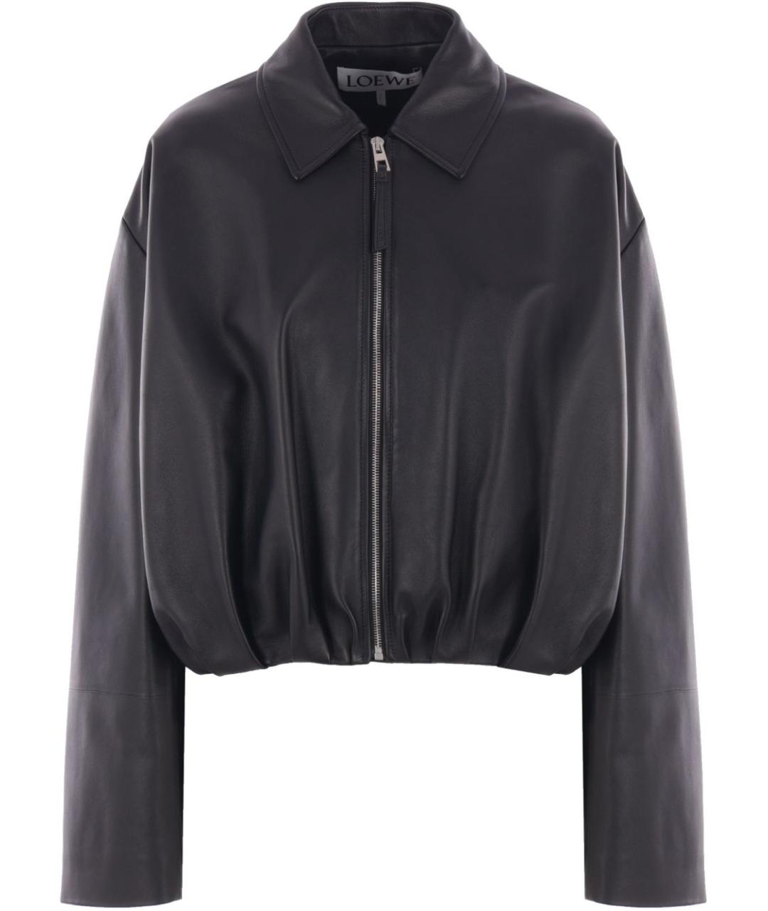 LOEWE Черная кожаная куртка, фото 1