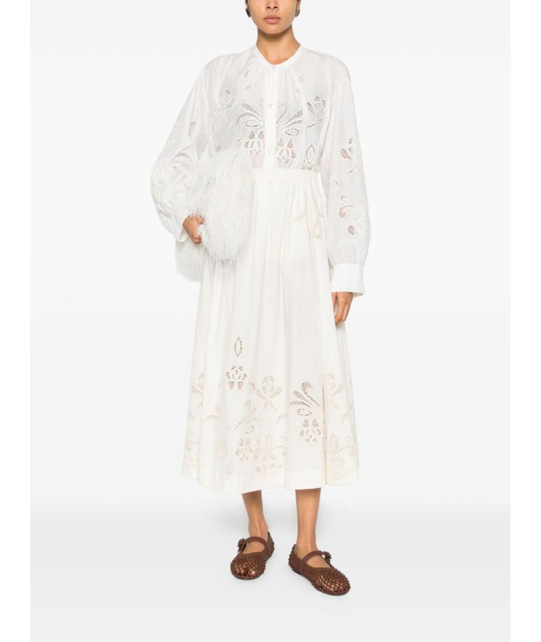 FORTE FORTE Бежевая хлопковая рубашка, фото 3