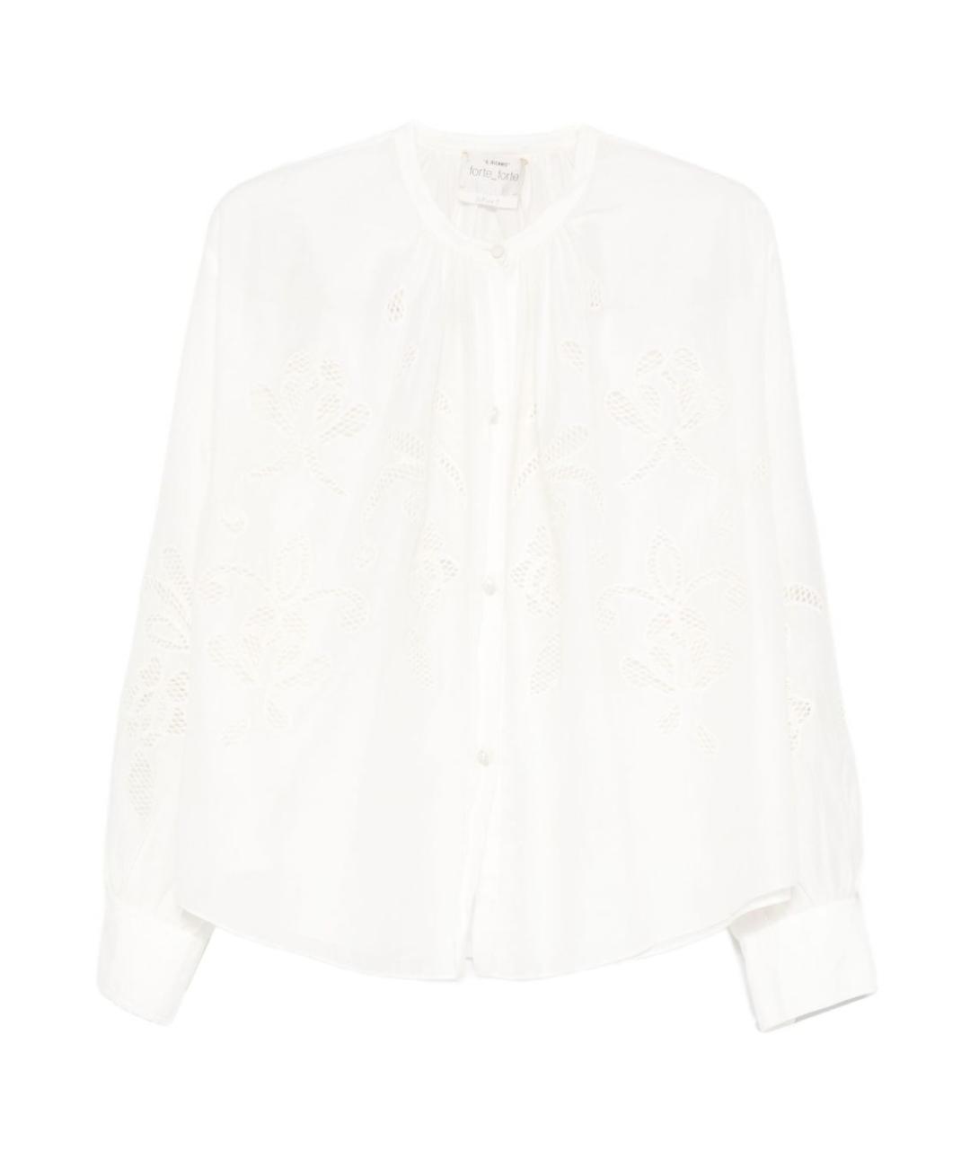 FORTE FORTE Бежевая хлопковая рубашка, фото 1