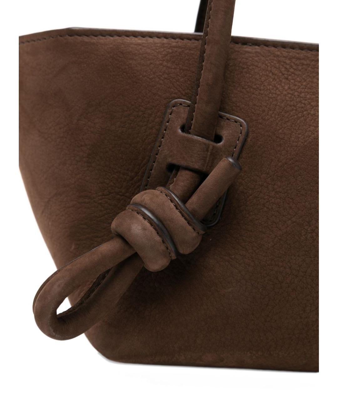 HEREU Коричневая замшевая сумка тоут, фото 3