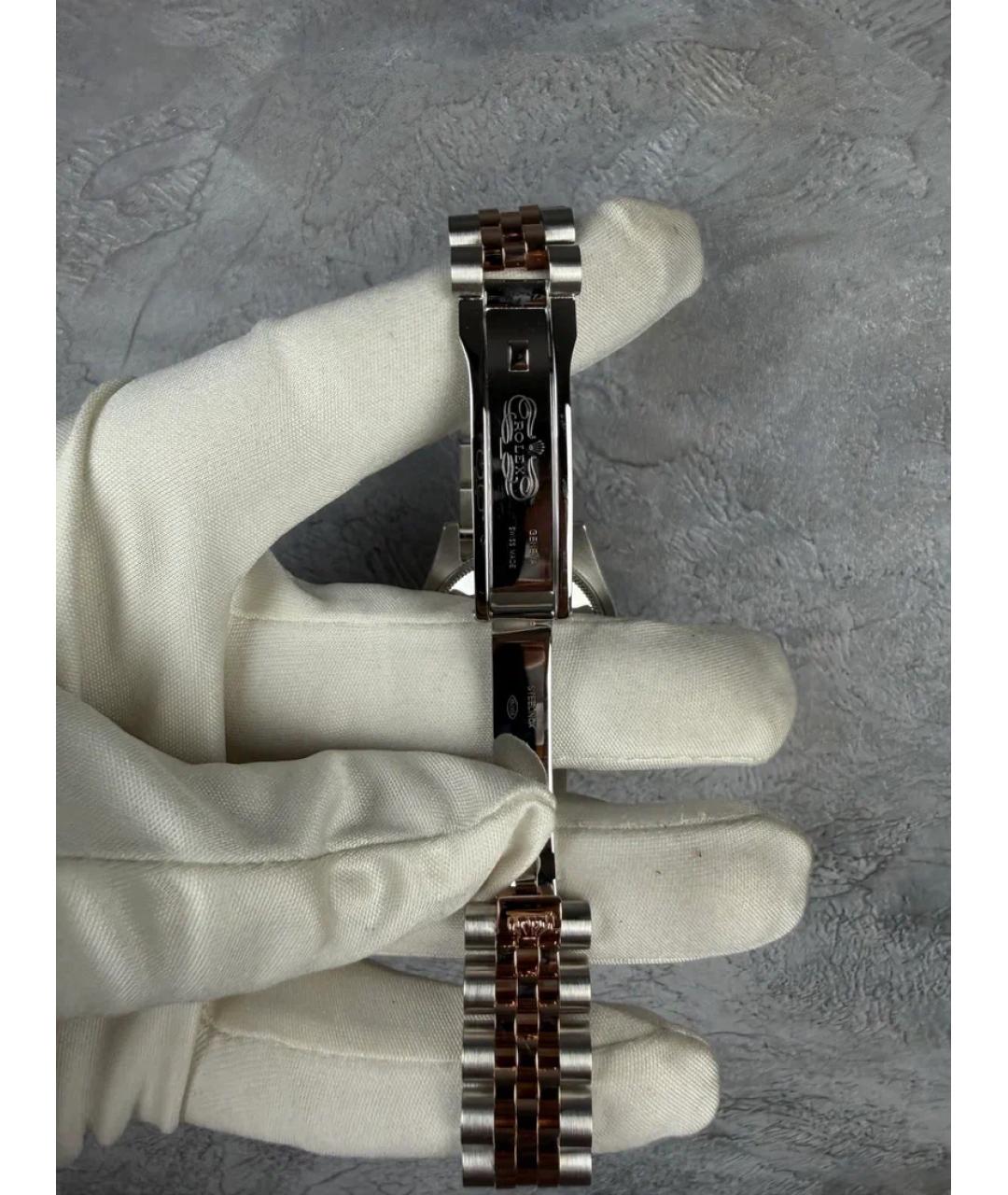 ROLEX Коричневые часы из розового золота, фото 7