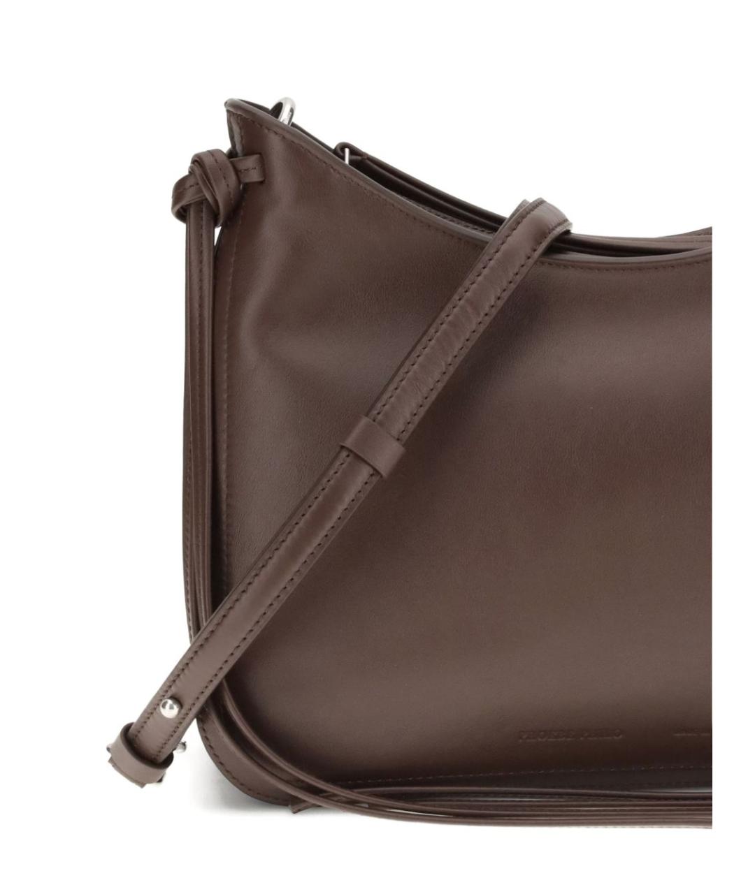 PHOEBE PHILO Коричневая кожаная сумка через плечо, фото 4