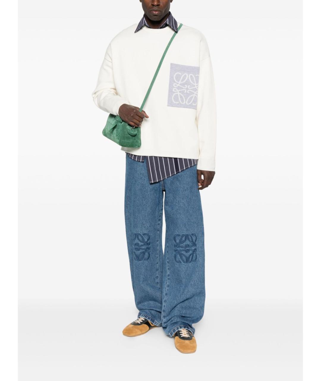 LOEWE Бежевый хлопковый джемпер / свитер, фото 2