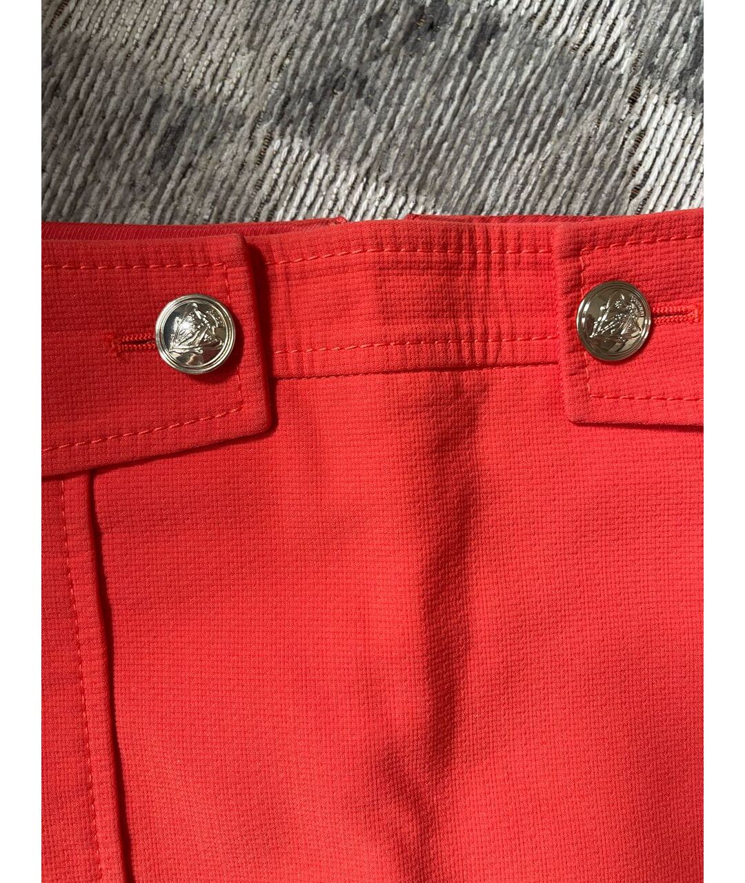 GUCCI Оранжевая хлопко-эластановая юбка мини, фото 2