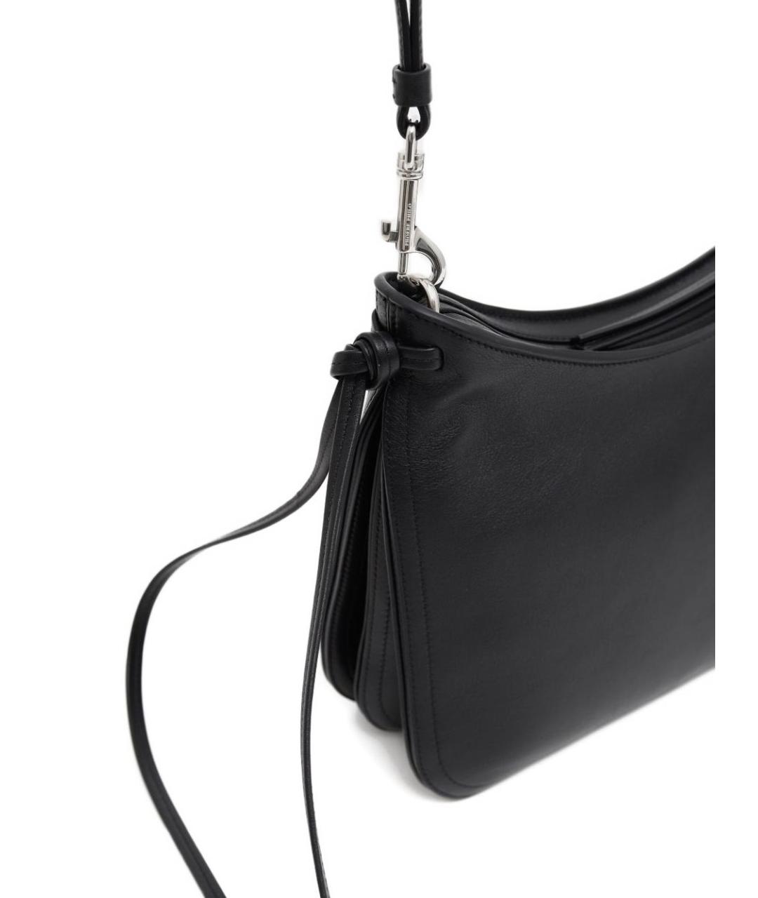 PHOEBE PHILO Черная кожаная сумка через плечо, фото 3