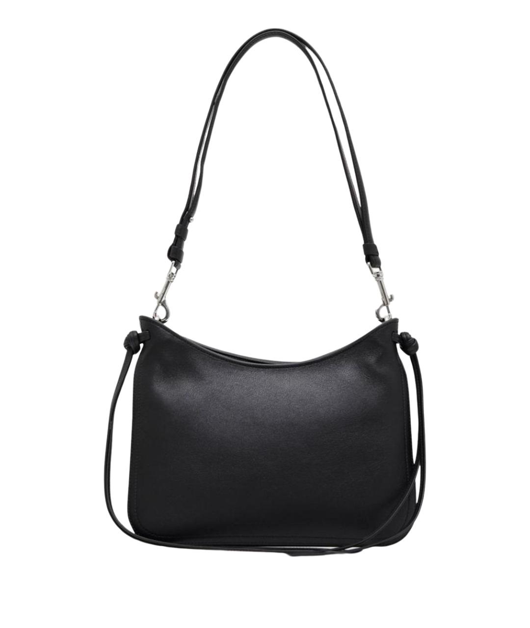 PHOEBE PHILO Черная кожаная сумка через плечо, фото 1