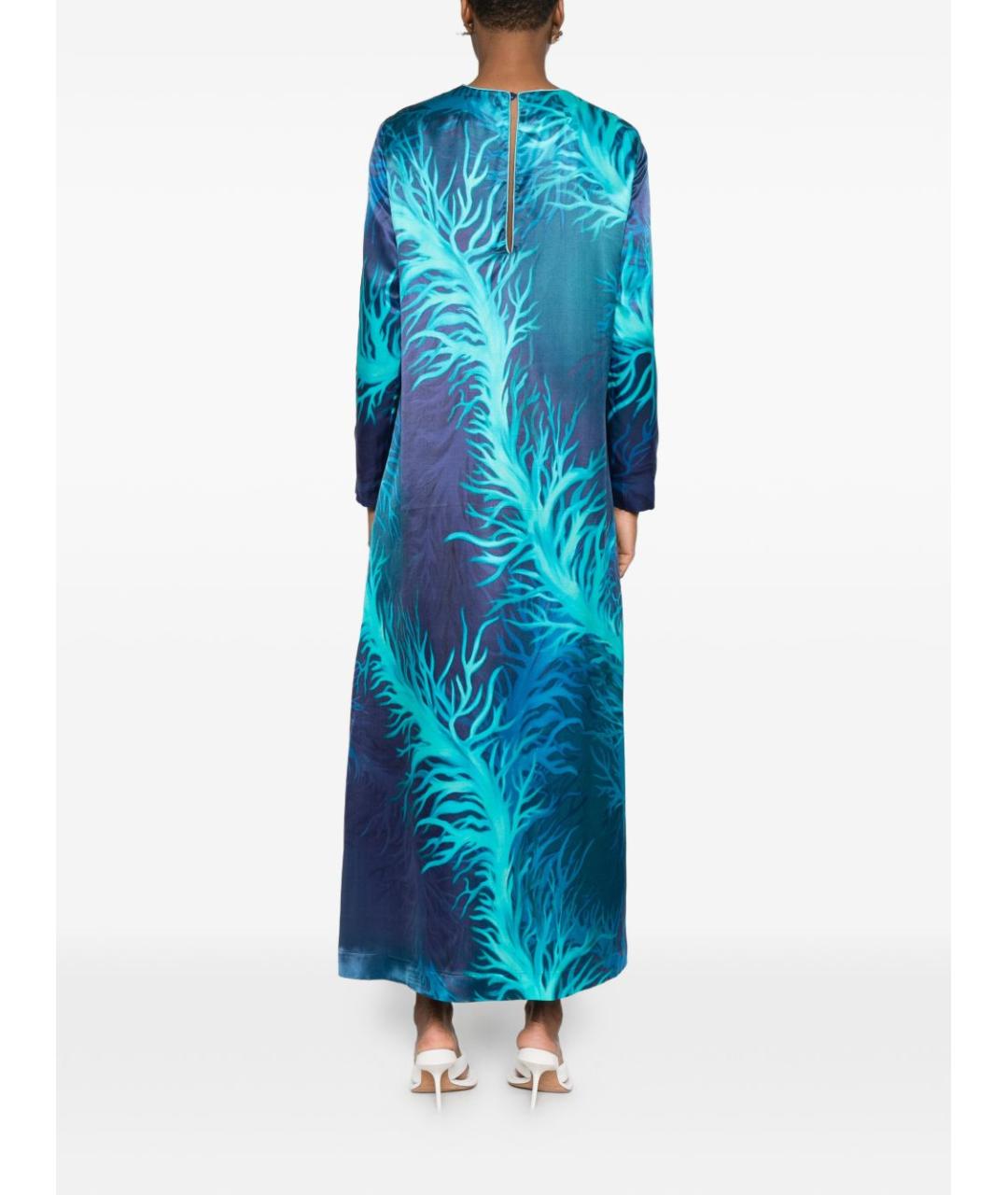 F.R.S FOR RESTLESS SLEEPERS Мульти шелковое коктейльное платье, фото 3