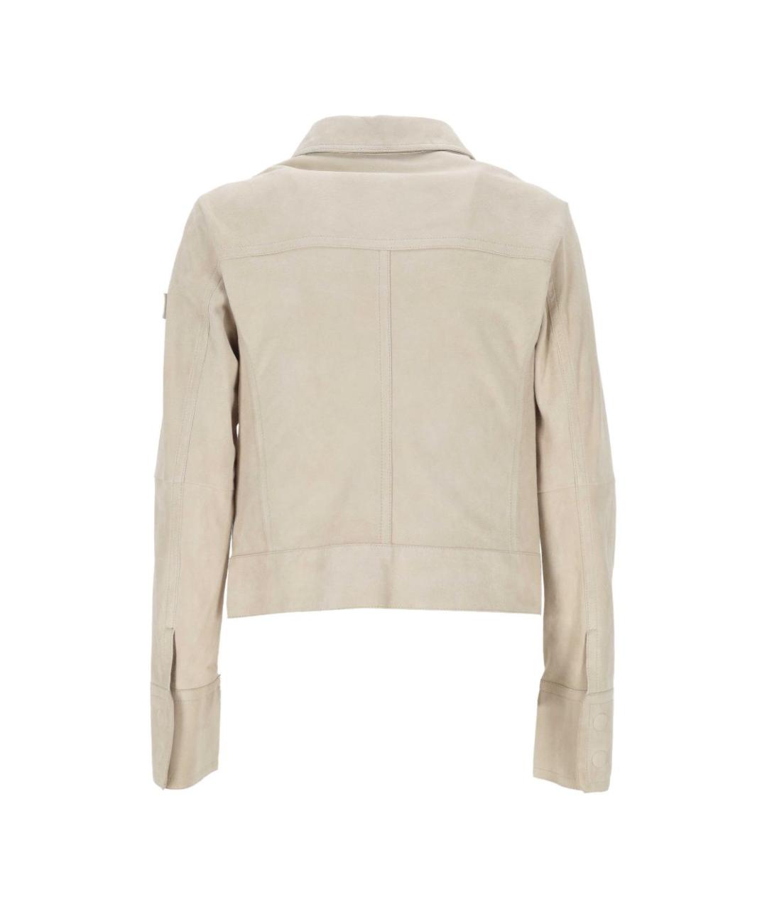 PEUTEREY Бежевая замшевая куртка, фото 2