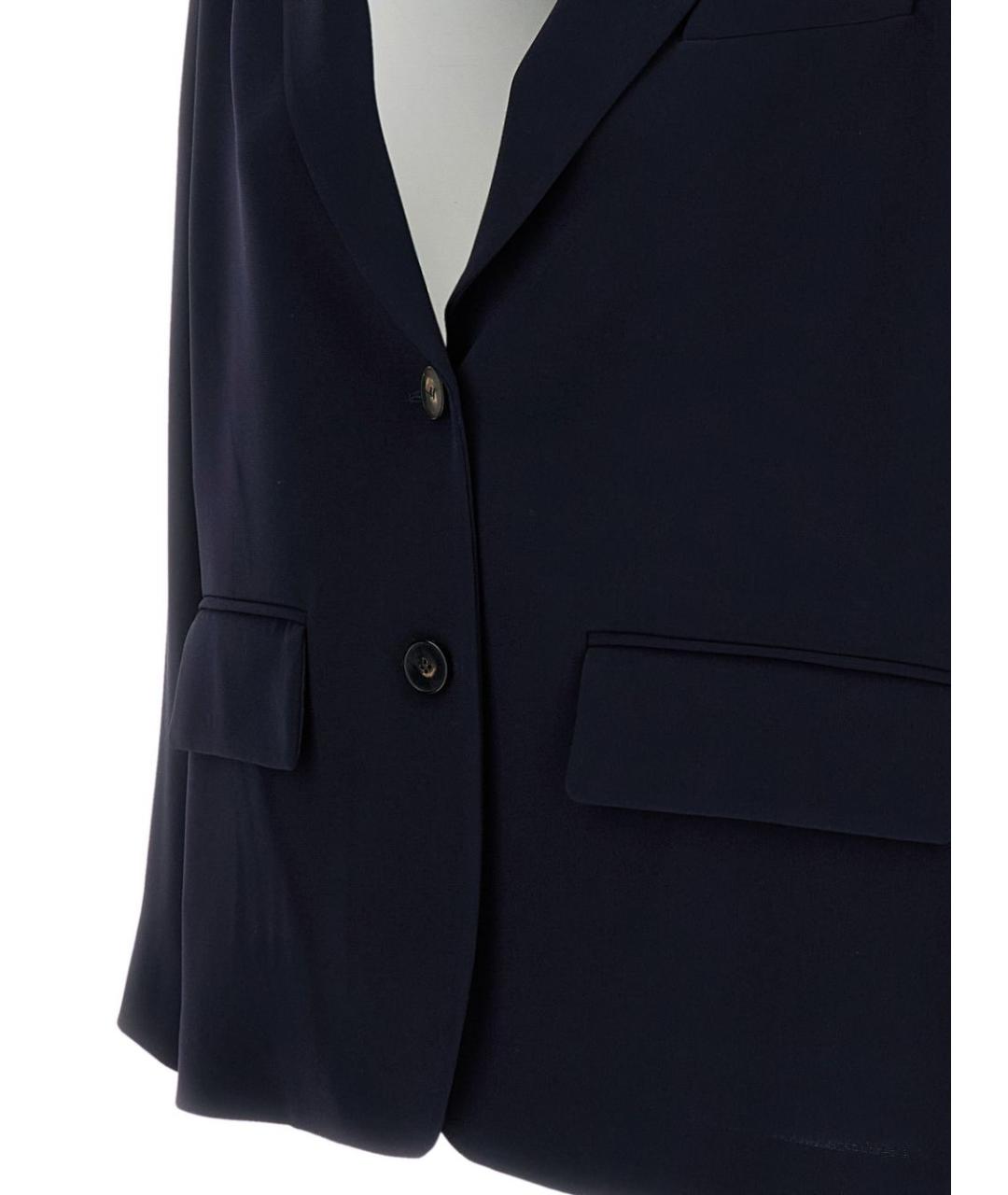 ALBERTO BIANI Синий ацетатный жакет/пиджак, фото 3