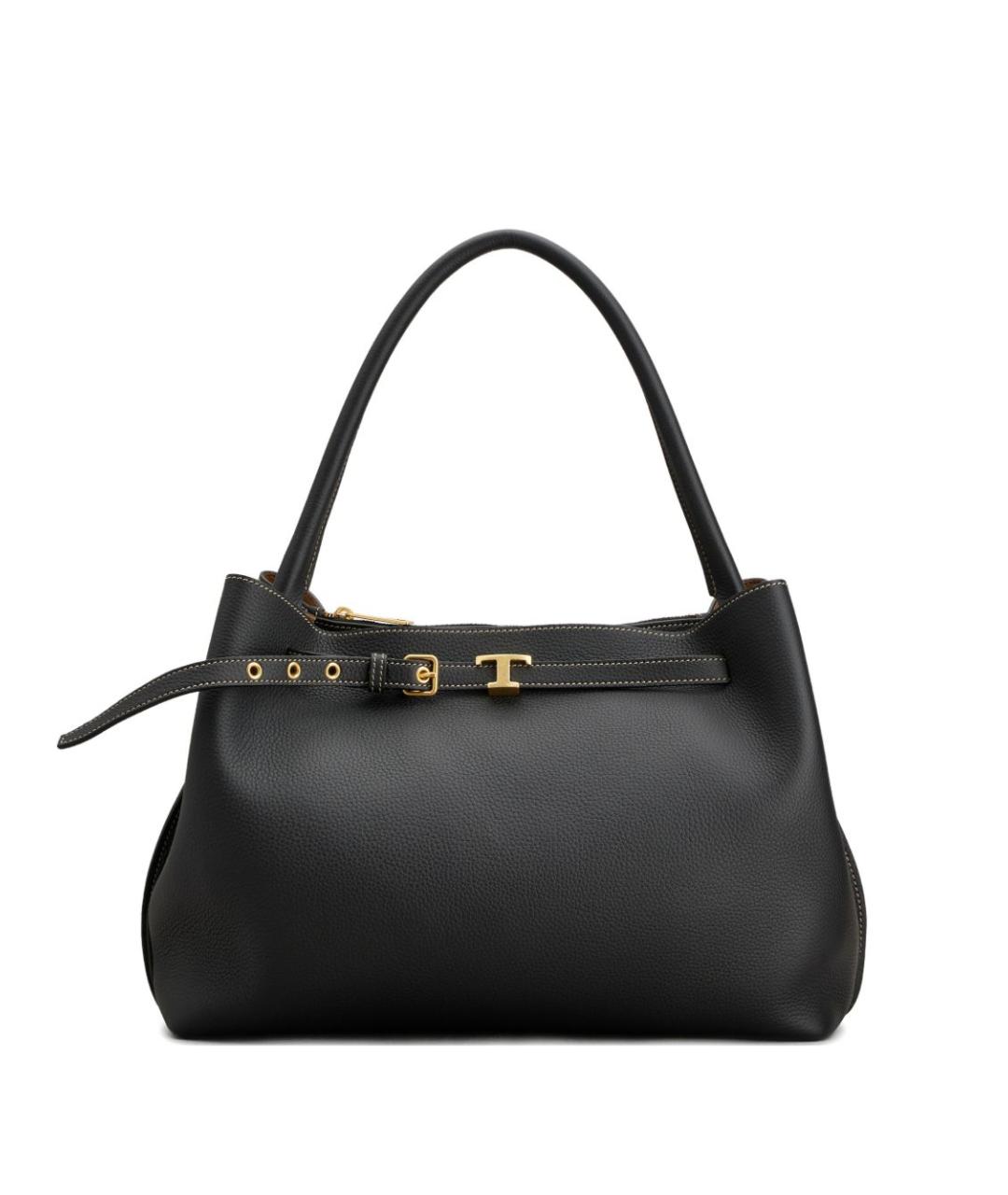 TOD'S Черная кожаная сумка через плечо, фото 1