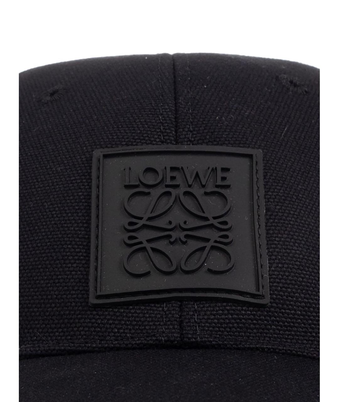 LOEWE Черная хлопковая кепка/бейсболка, фото 2