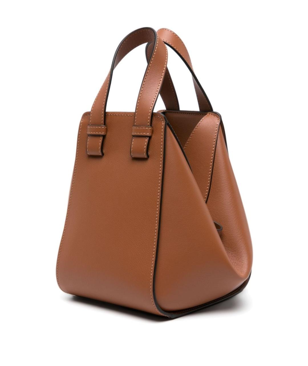 LOEWE Коричневая кожаная сумка тоут, фото 5