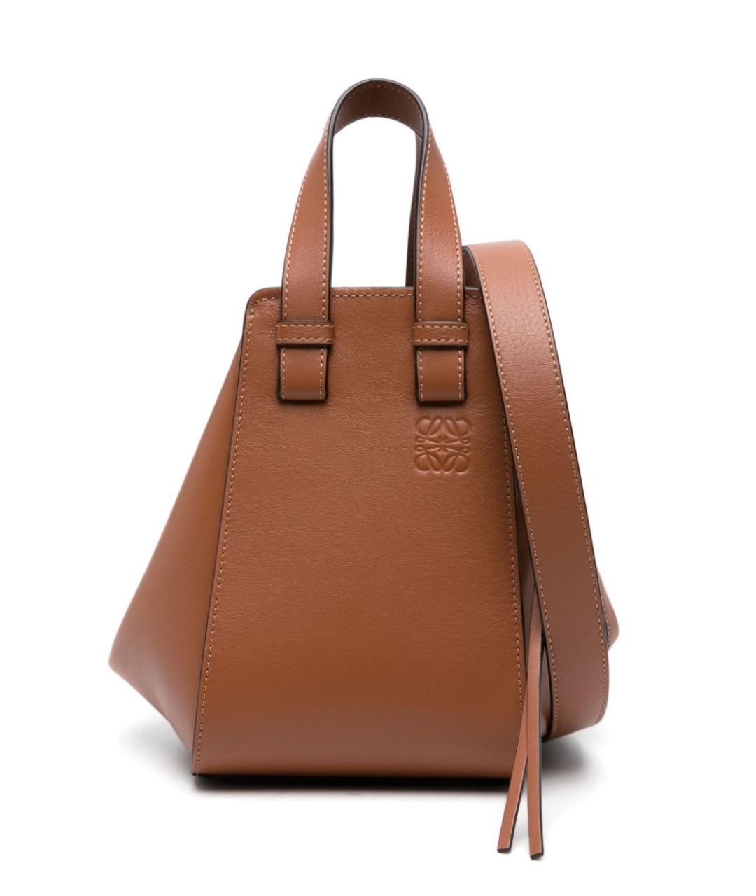 LOEWE Коричневая кожаная сумка тоут, фото 1