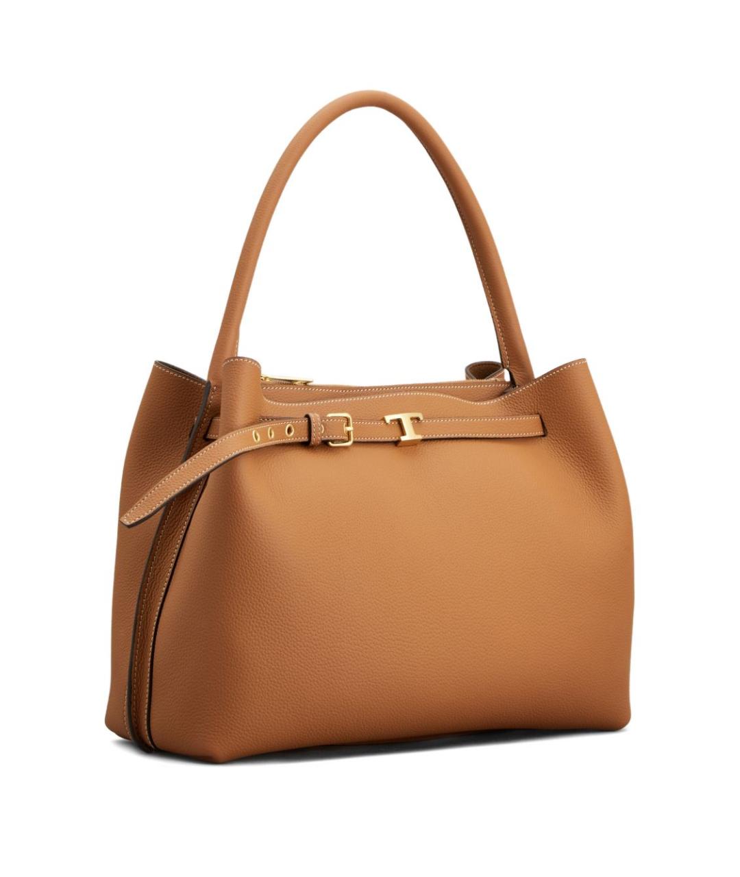 TOD'S Коричневая кожаная сумка через плечо, фото 6