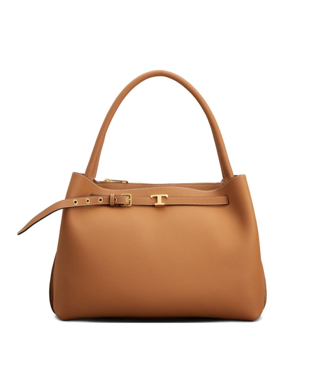 TOD'S Коричневая кожаная сумка через плечо, фото 1