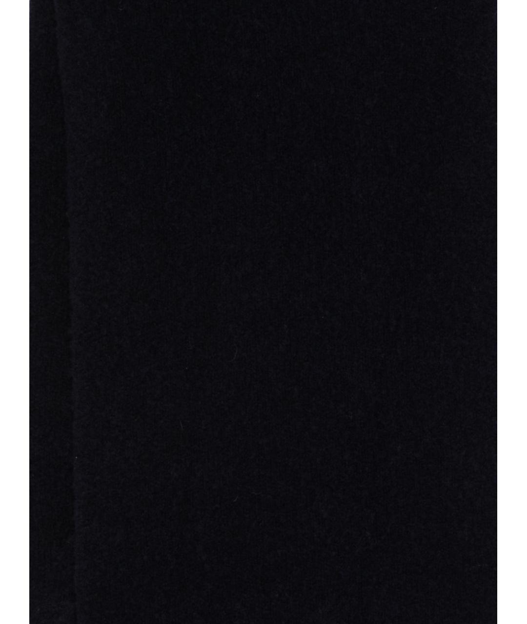 LOEWE Темно-синий шерстяной шарф, фото 3