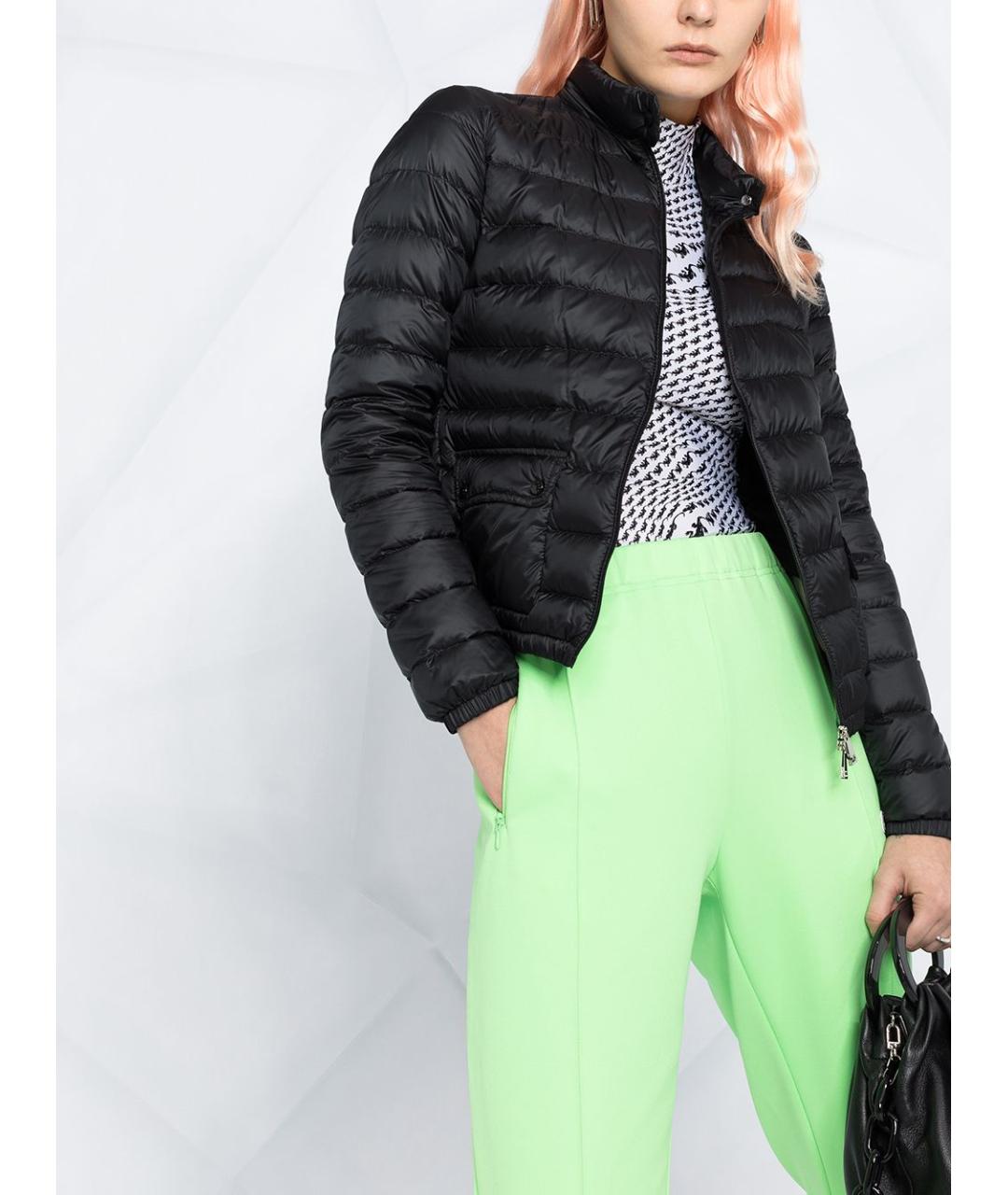 MONCLER Черная полиамидовая куртка, фото 5
