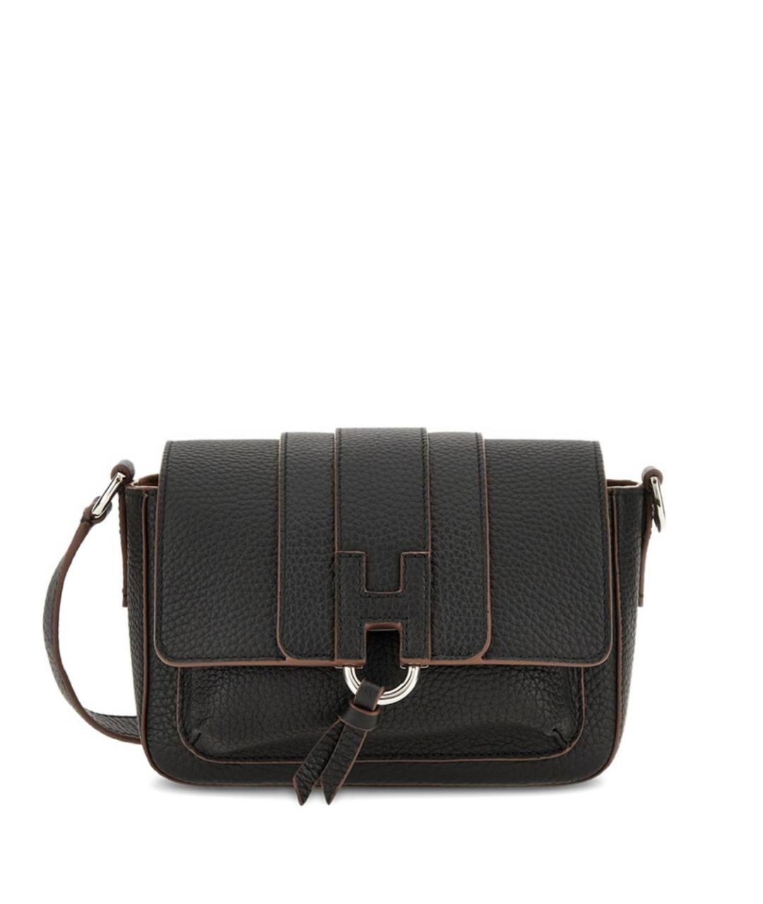 HOGAN Черная кожаная сумка через плечо, фото 1