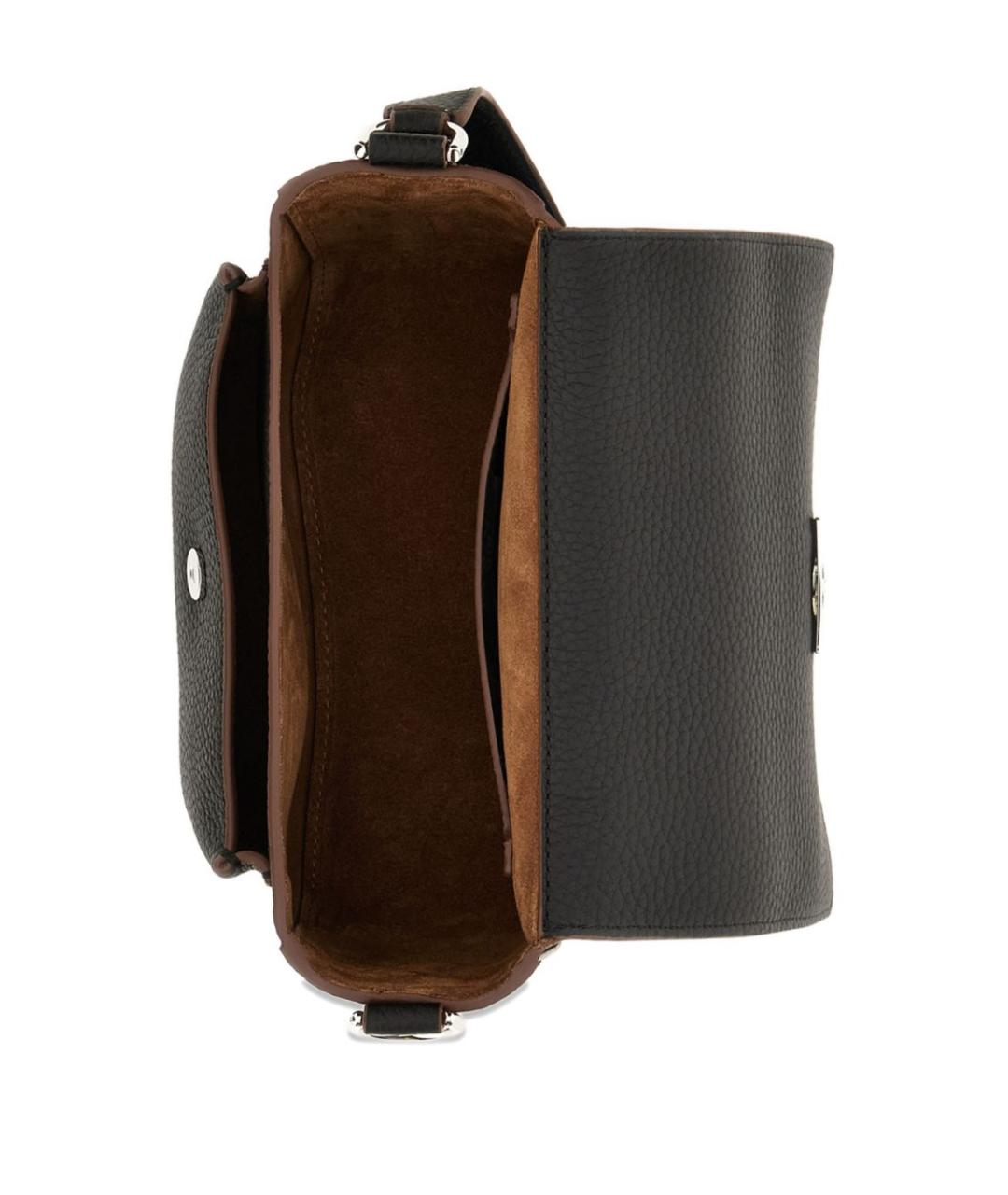 HOGAN Черная кожаная сумка через плечо, фото 5