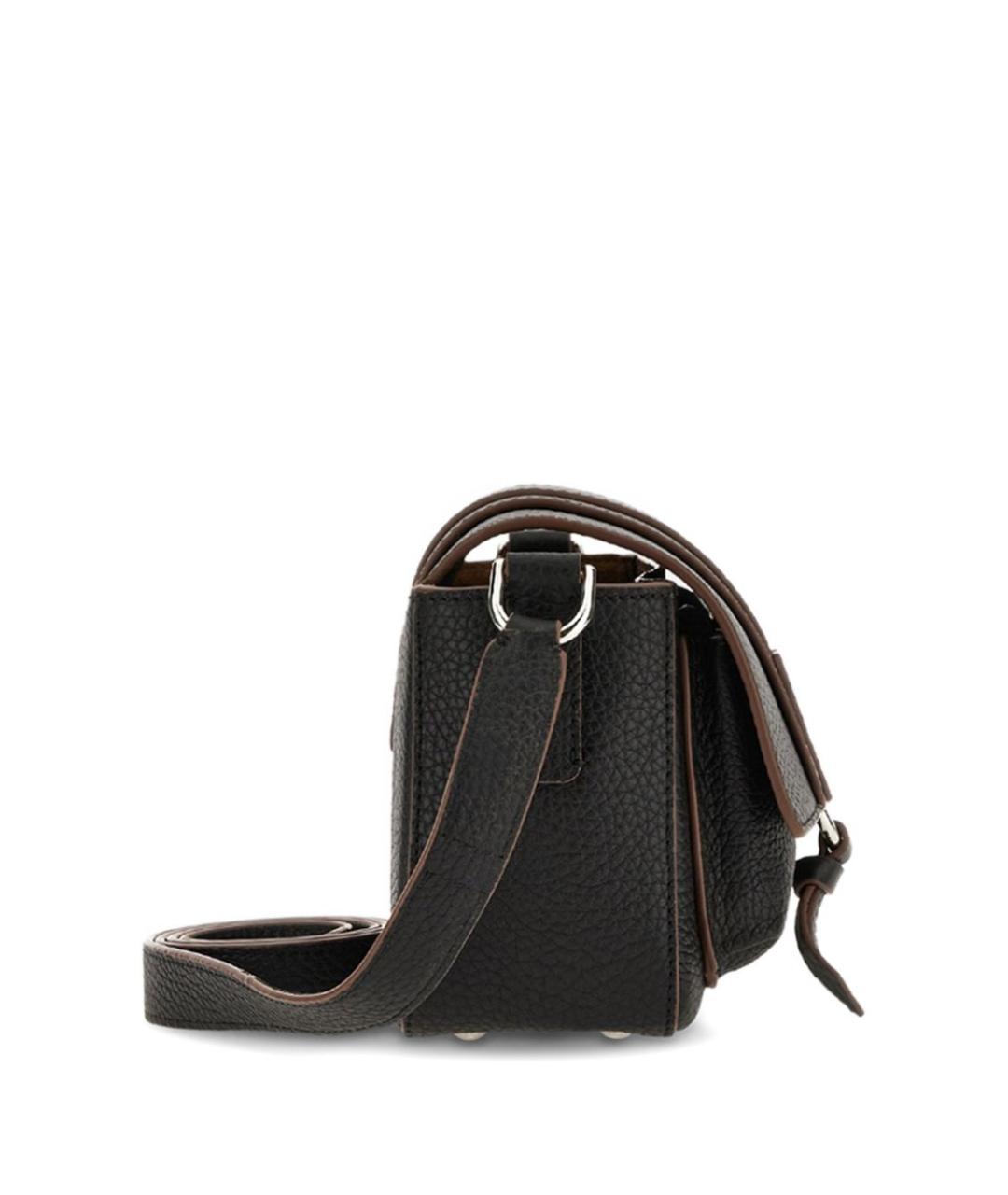 HOGAN Черная кожаная сумка через плечо, фото 2