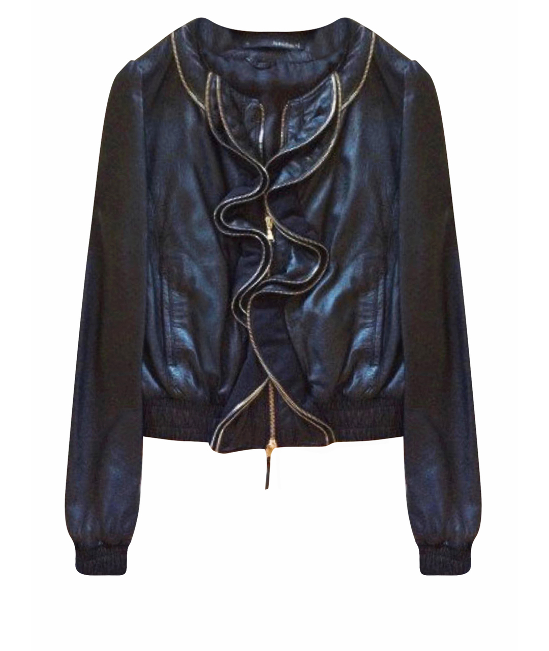 ANNA SUI Черная кожаная куртка, фото 1