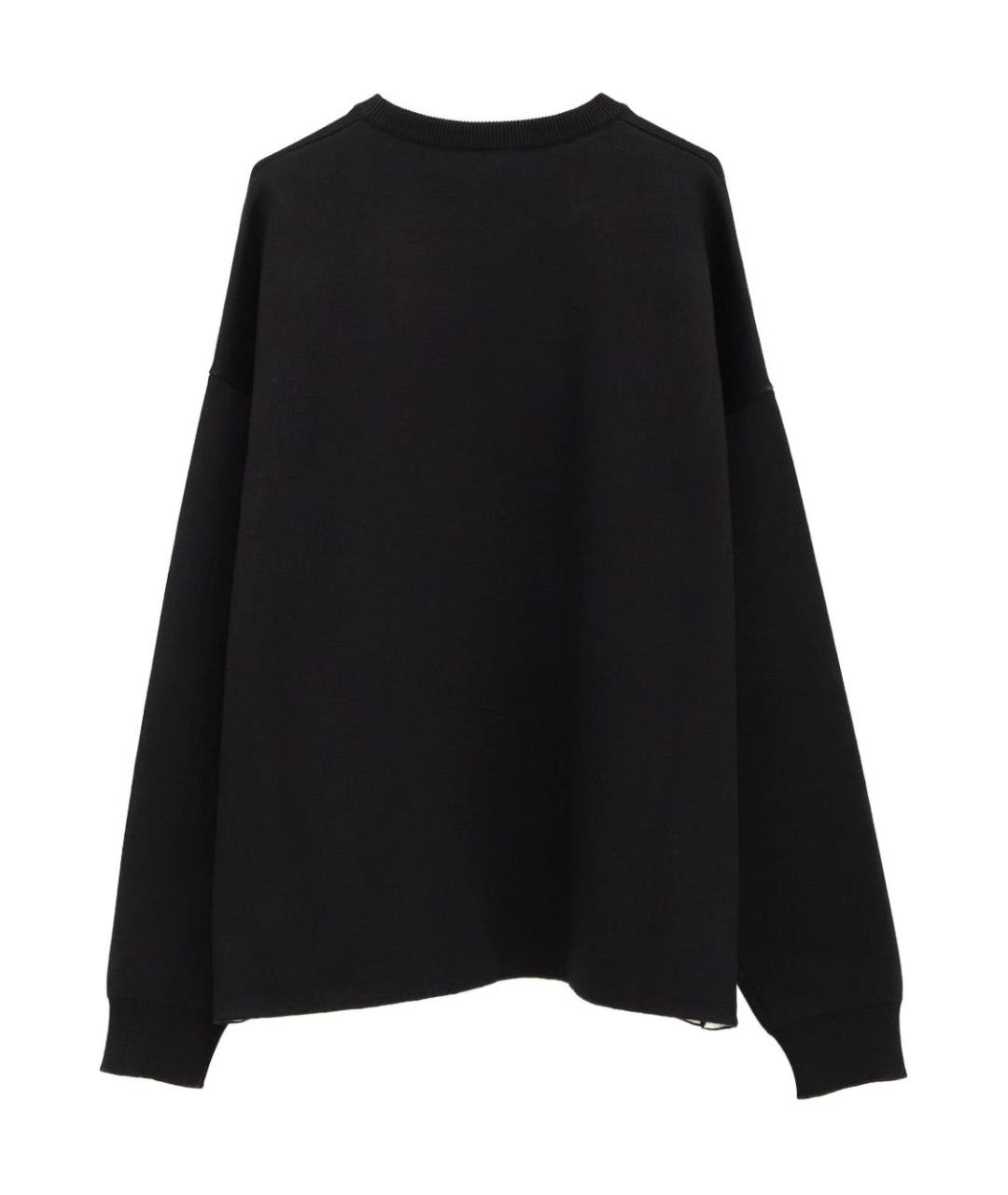 LOEWE Черный хлопковый джемпер / свитер, фото 3