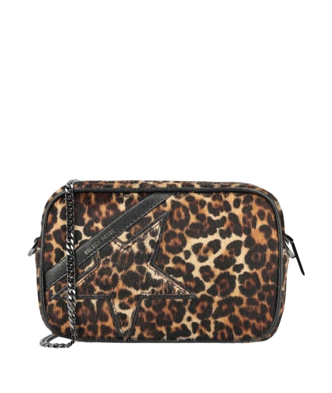 GOLDEN GOOSE DELUXE BRAND Коричневая кожаная сумка через плечо, фото 1